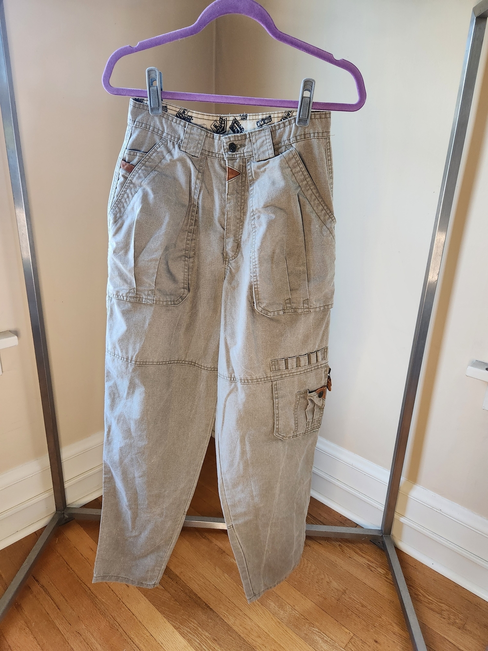 Men's Cargo Utility Pants in Light Gray - Classic Workwear Style
